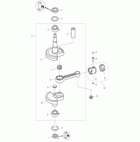 CRANKSHAFT & PISTON 2 Strock For TE5